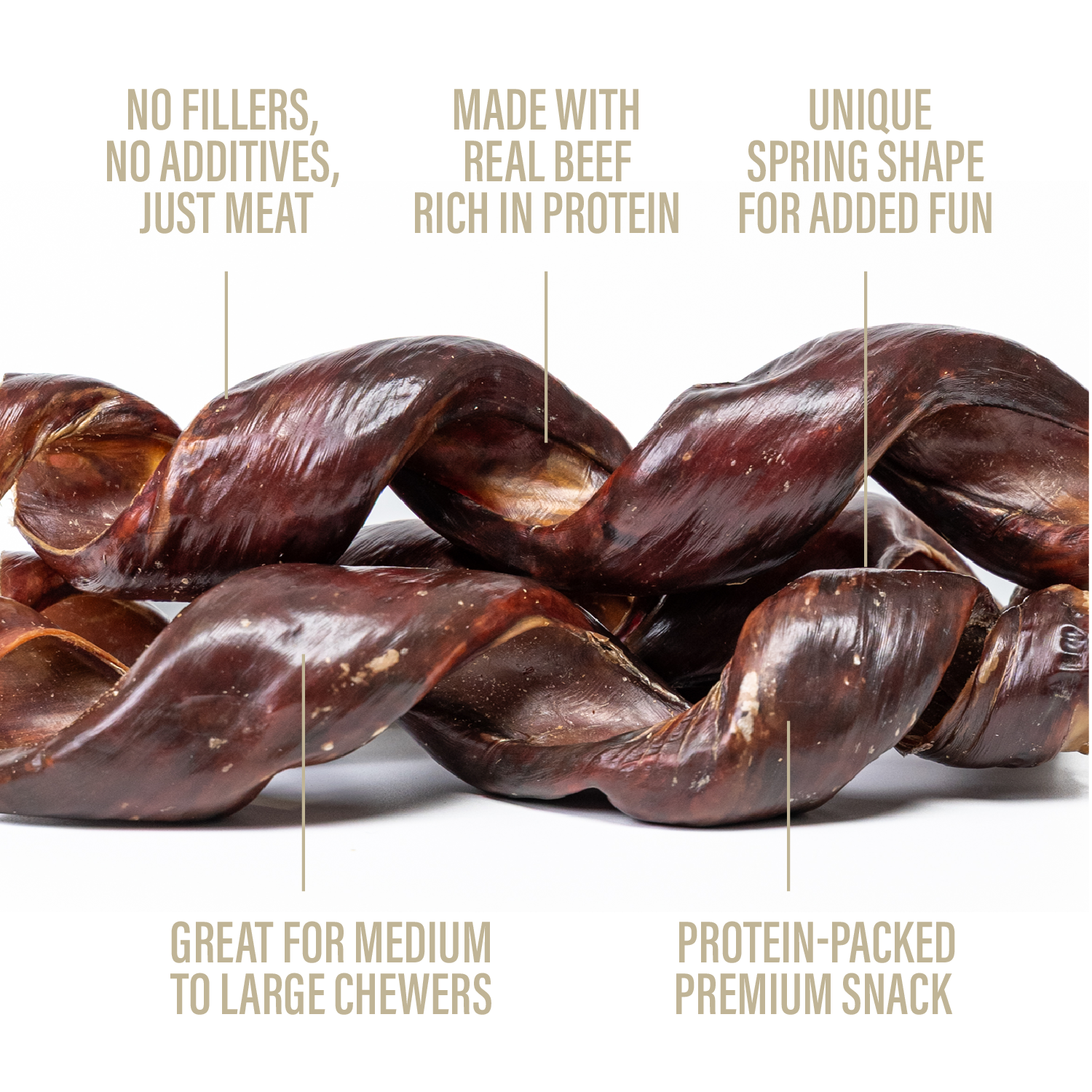 Beef Jerky Spring Sticks for Dogs – 7-8