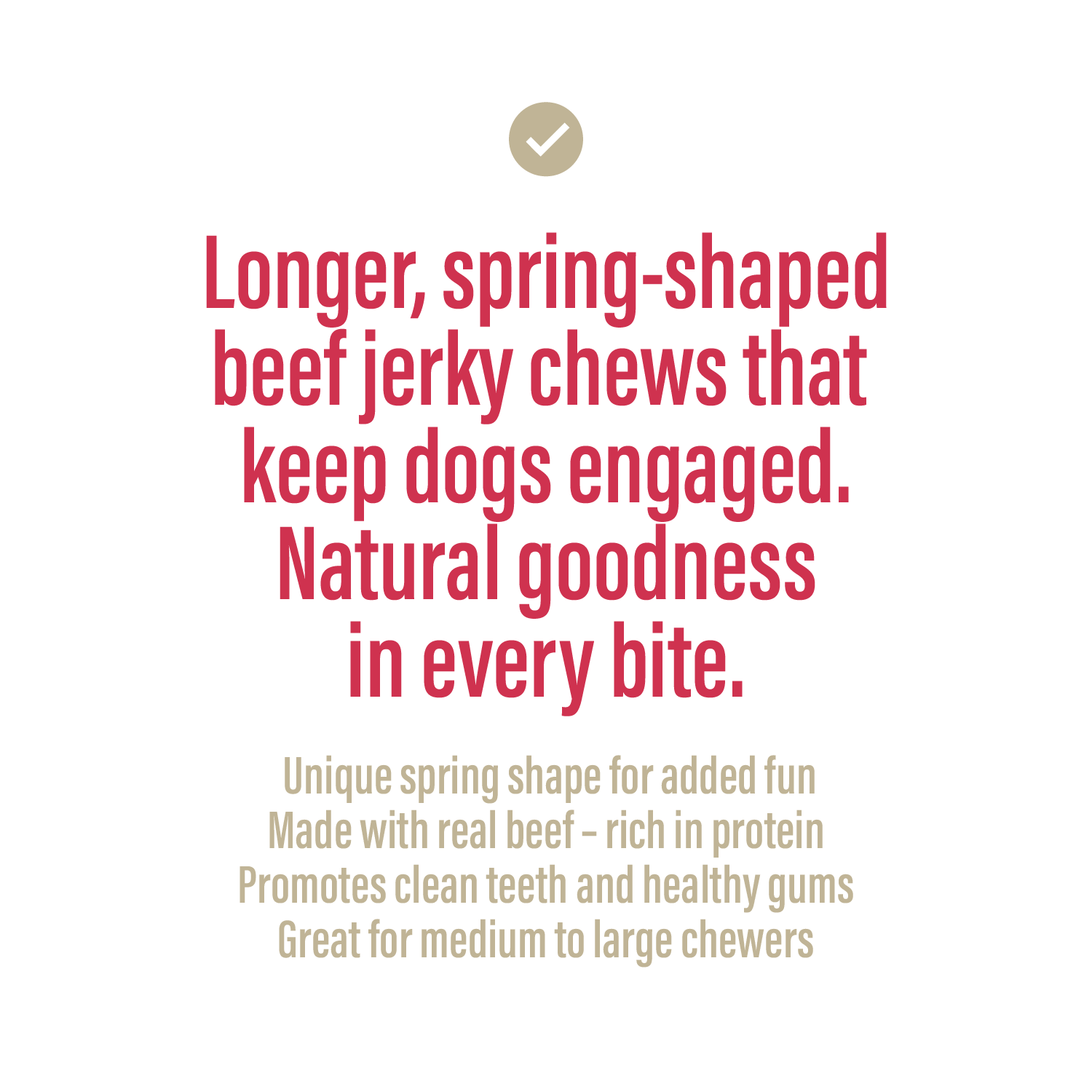 Beef Jerky Spring Sticks for Dogs – 7-8