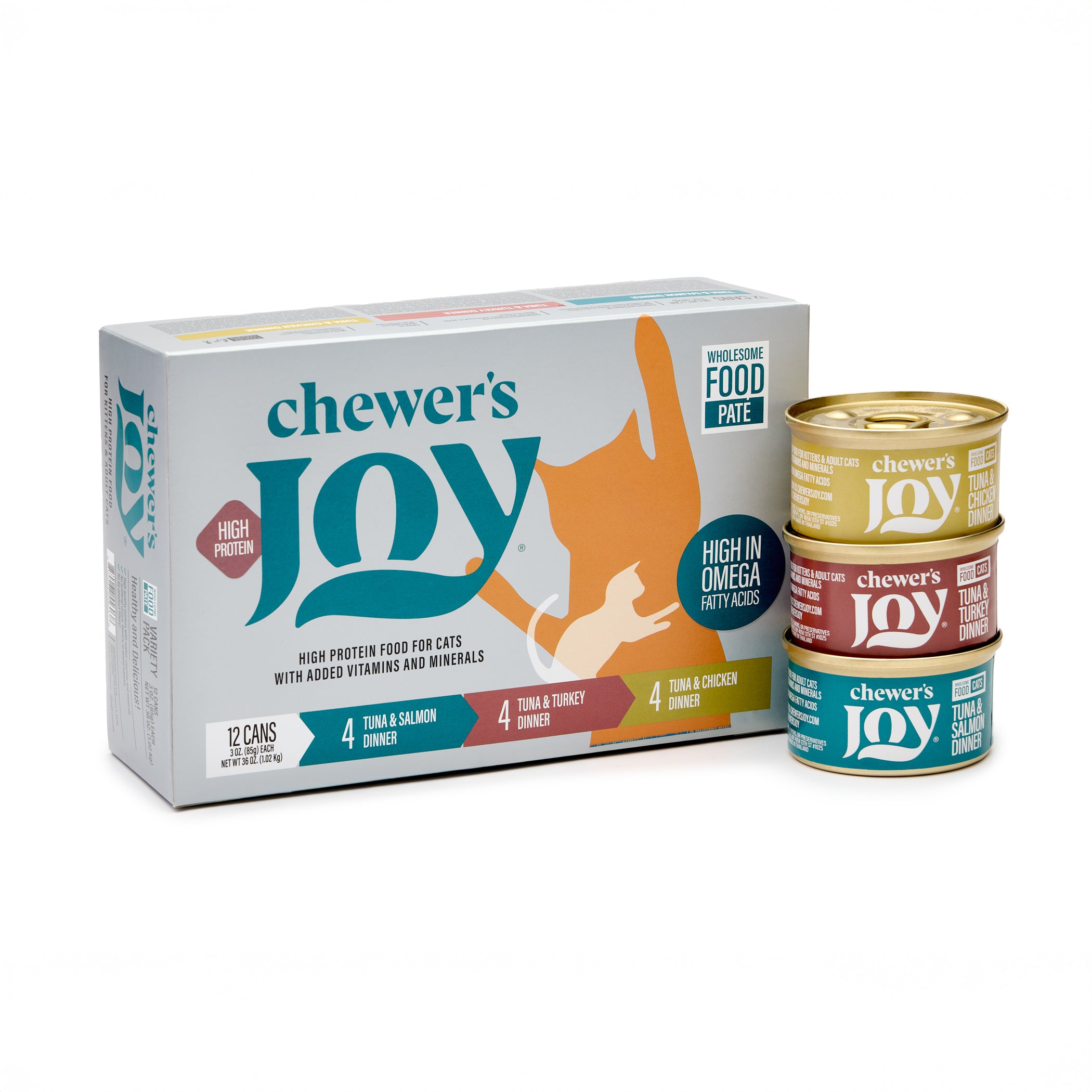 Variety Pack Dinner for Cats – 3 Flavors