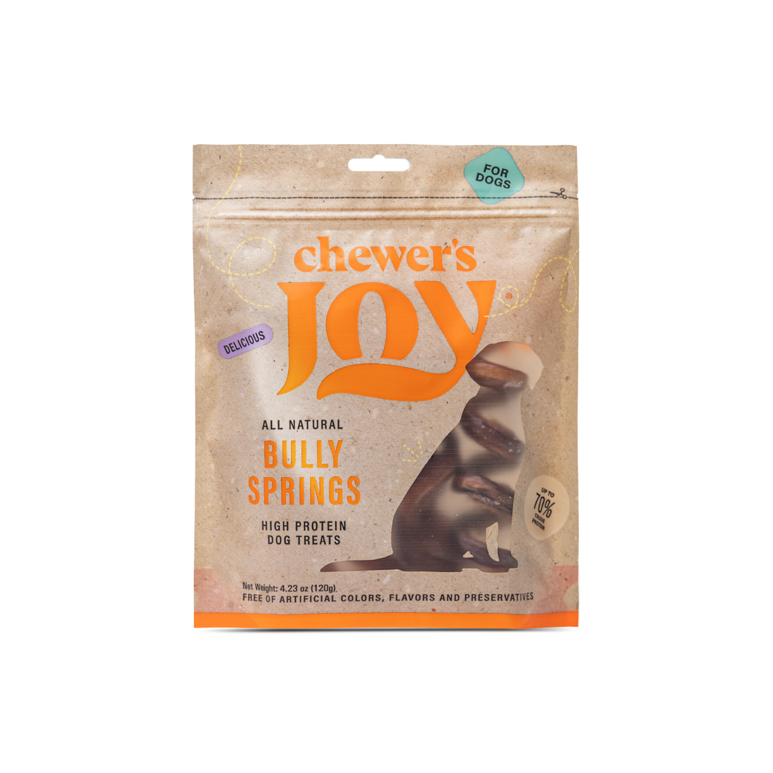 Bully Spring Chews for Dogs – 6-7" (6 Count)