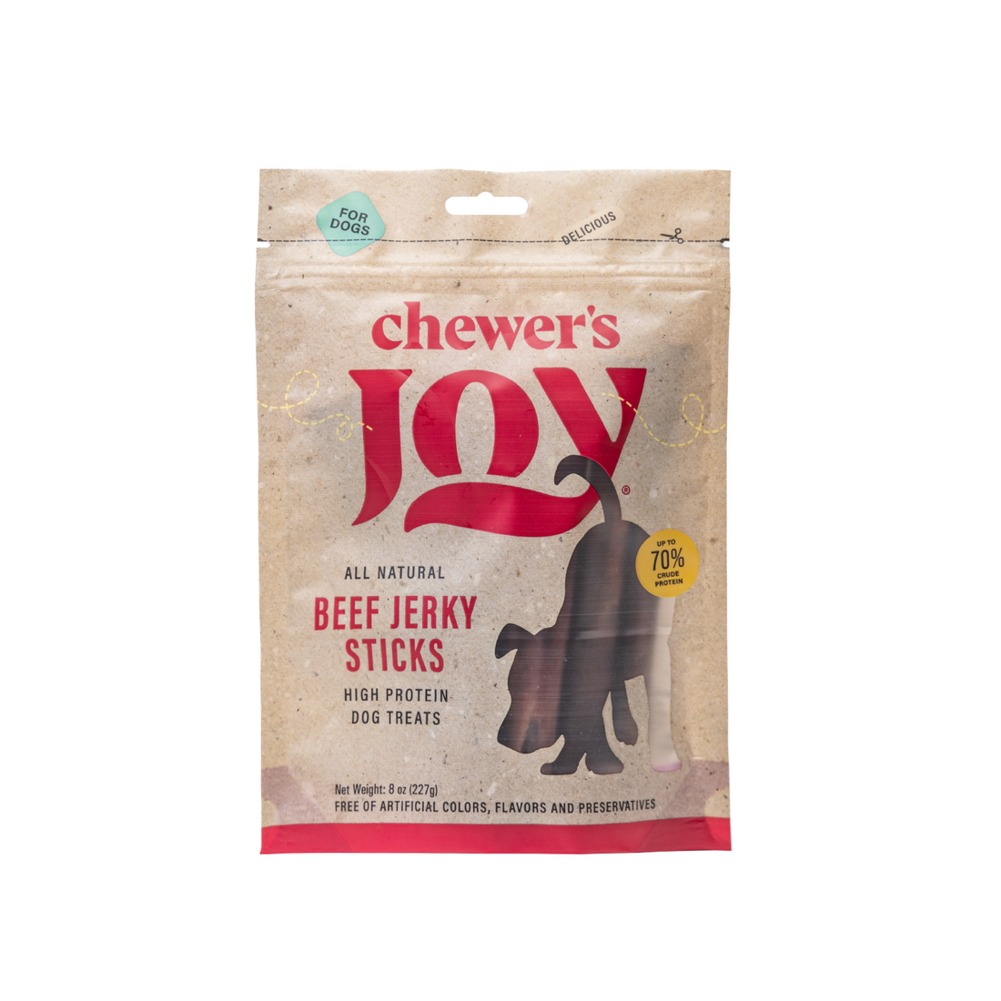 Beef Jerky Sticks for Dogs – 5-6" (8oz)