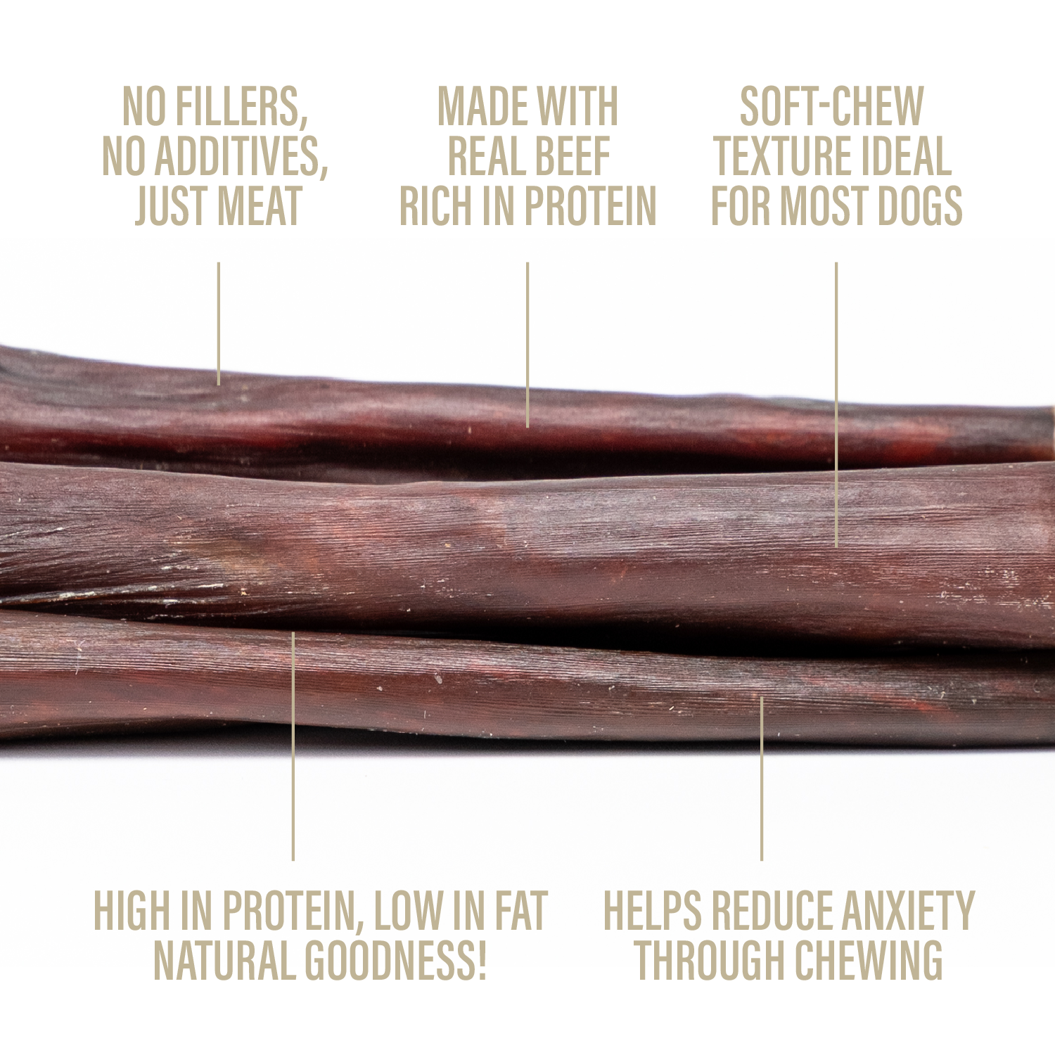Beef Jerky Sticks for Dogs – 5-6" (8oz)
