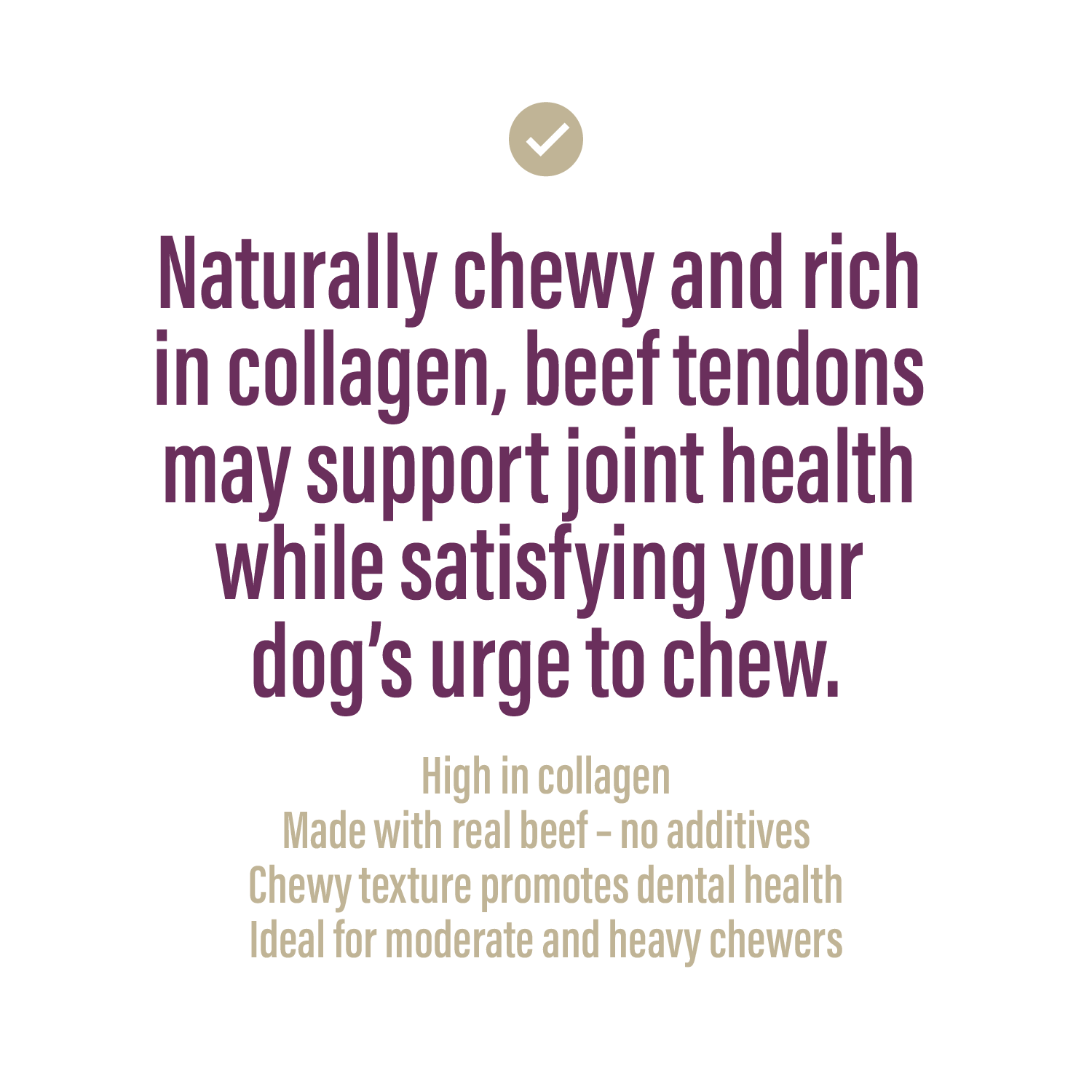 Beef Tendons – 5-6" Chews for Dogs (4oz)