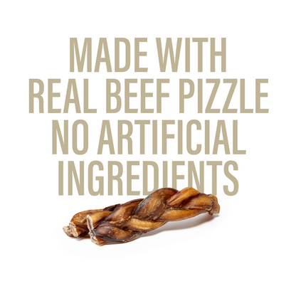 Braided Bully Sticks for Dogs – 5-6" (3 Count)