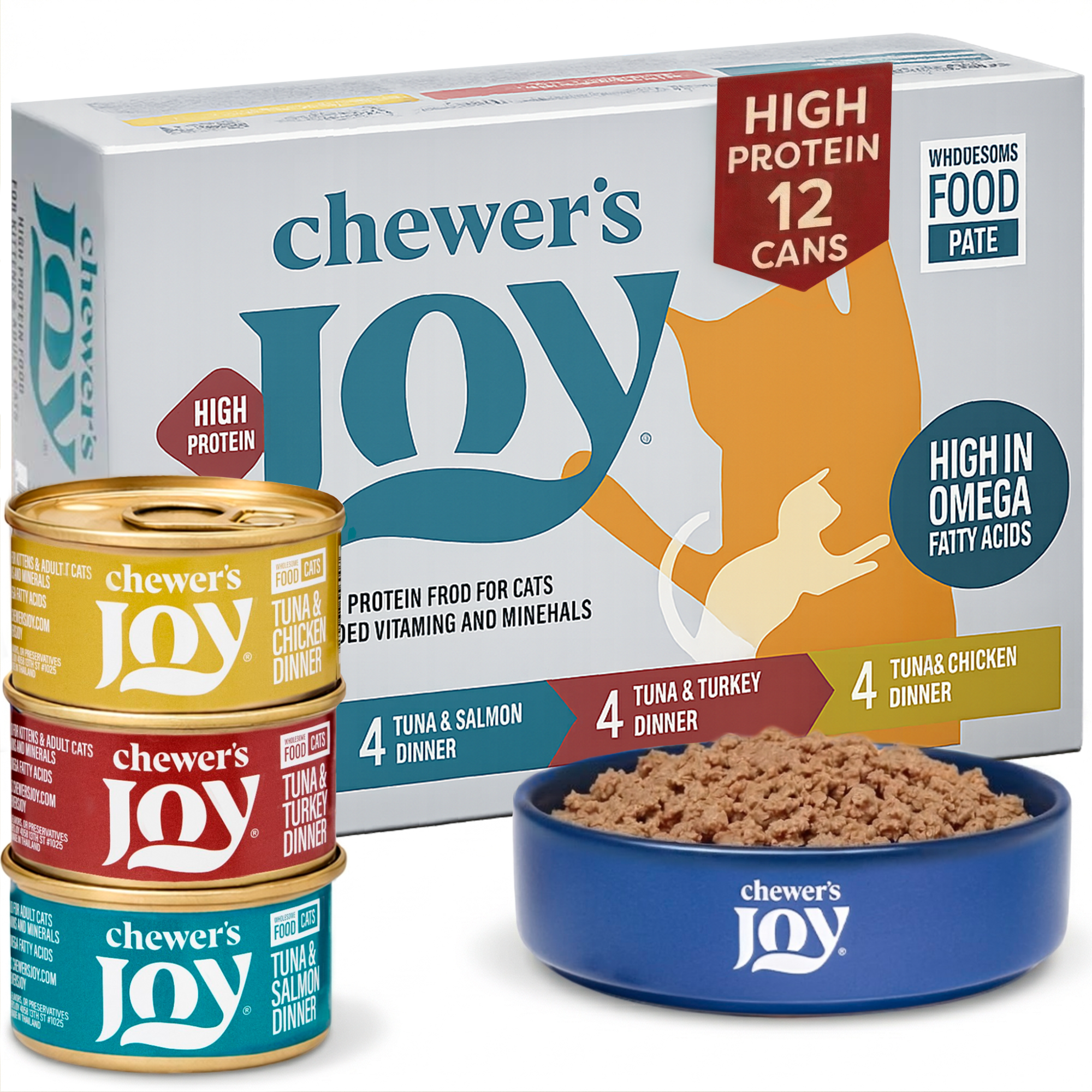 Variety Pack Dinner for Cats – 3 Flavors