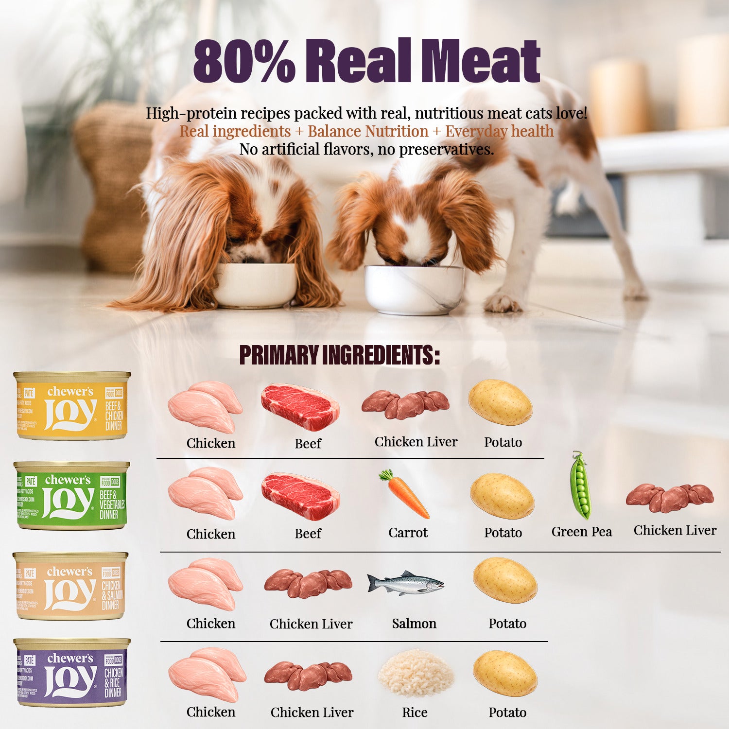 Variety Pack Dinner for Dogs – 4 Flavors