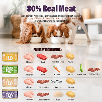 Variety Pack Dinner for Dogs – 4 Flavors