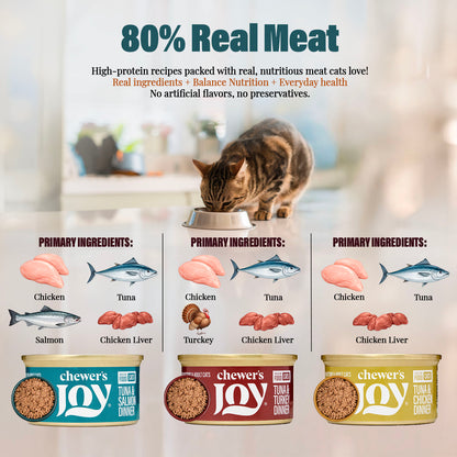 Variety Pack Dinner for Cats – 3 Flavors