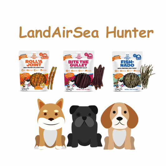 Chewer's joy LandAirSea Hunter Bundle dog treats