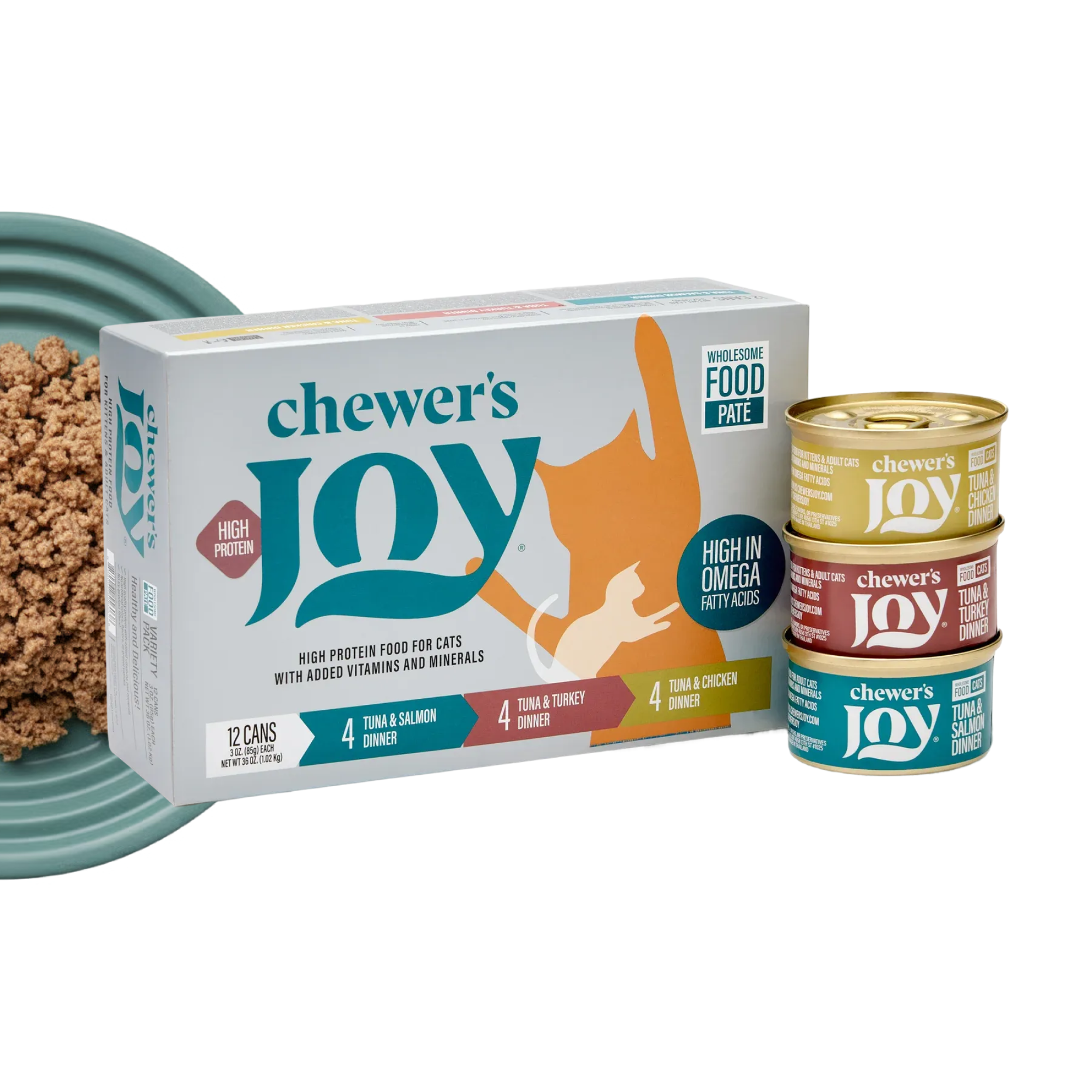 Variety Pack Dinner for Cats – 3 Flavors