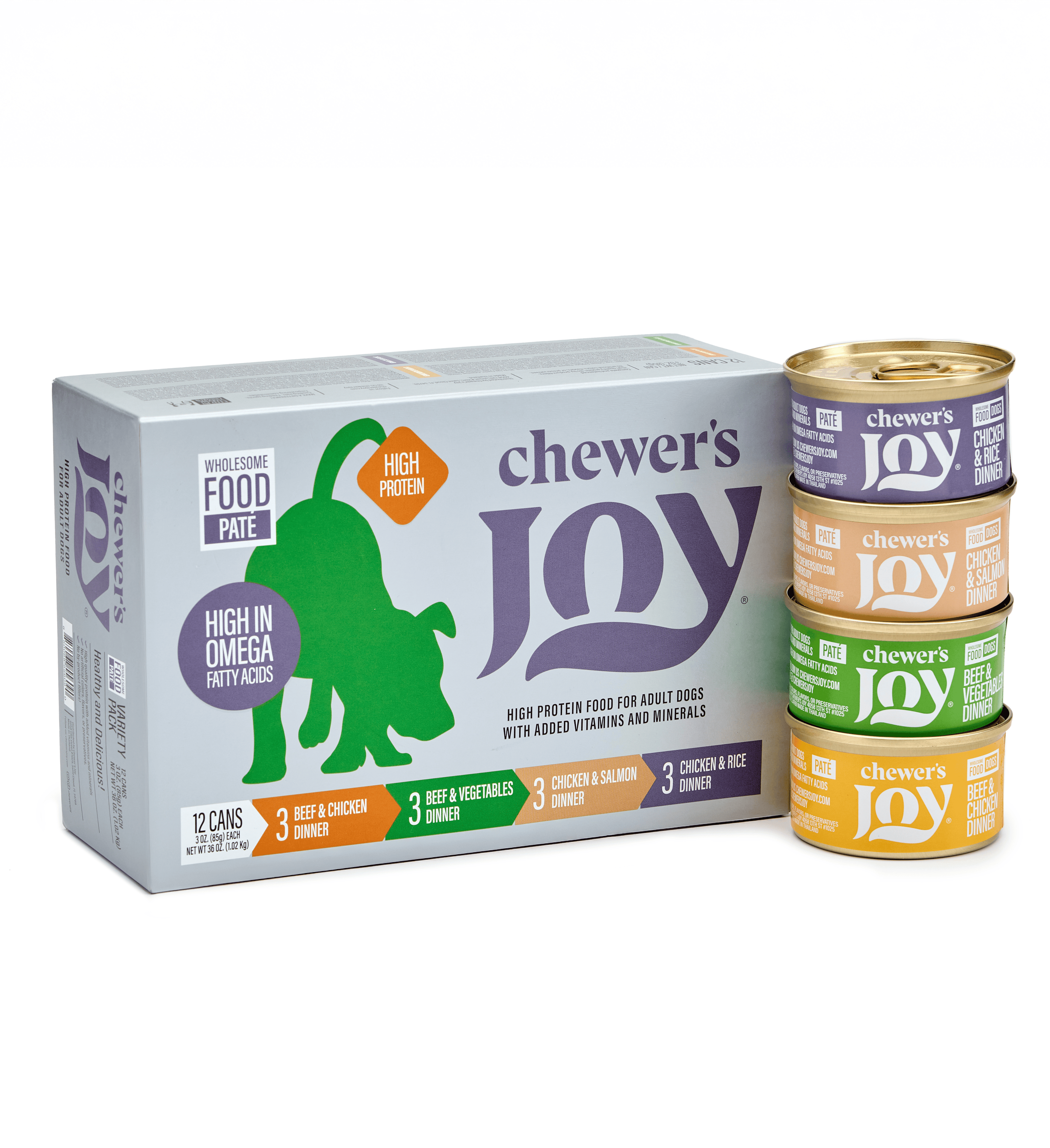 Variety Pack Dinner for Dogs – 4 Flavors